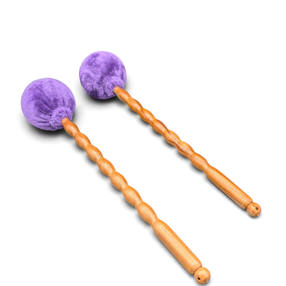 Grotta Sonora roller mallet pair – purple