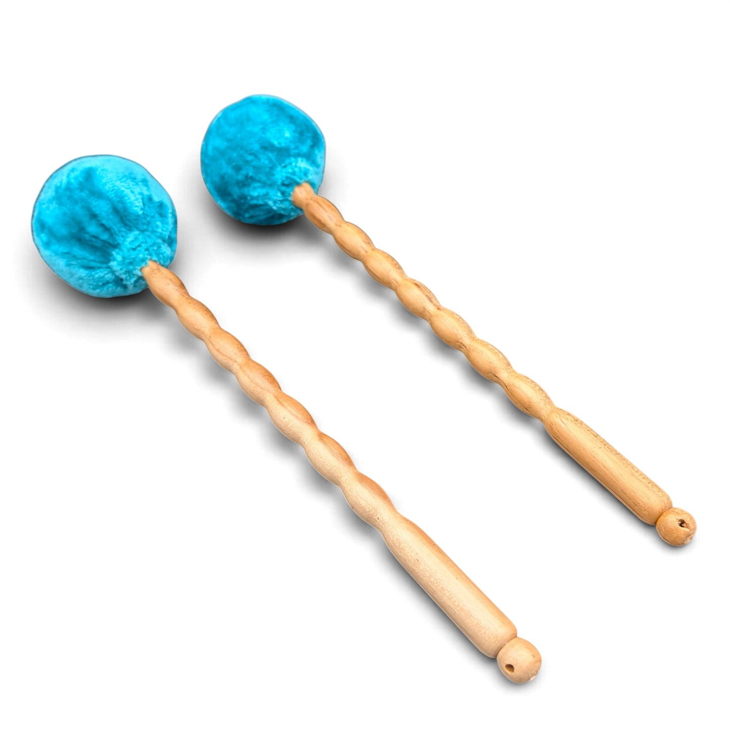 Grotta Sonora roller mallet pair – turquoise