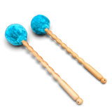 Grotta Sonora roller mallet pair – turquoise