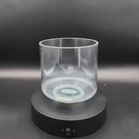 Crystal Tones 6" Green Heart Aura Gold Singing Bowl (C#5+0)