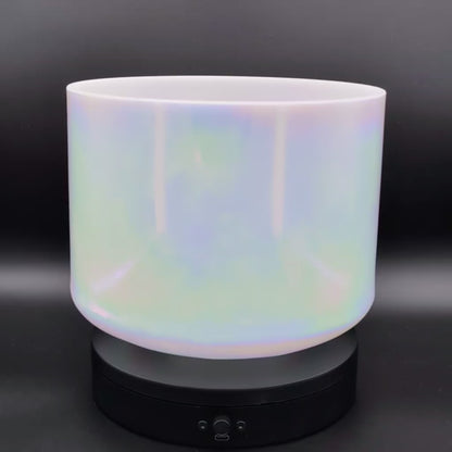 Crystal Tones 9" Mother of Platinum Quartz Crystal Singing Bowl (B3+30)