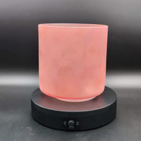Crystal Tones 6" Pink Himalayan Salt Quartz Crystal Singing Bowl (A4-30)