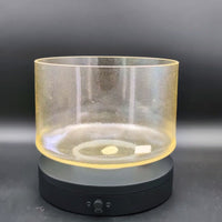 Crystal Tones 8" Lemon Aura Gold Quartz Crystal Singing Bowl (D#4+20)