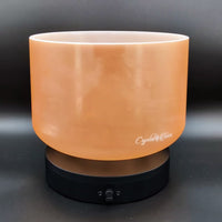 Crystal Tones 10" Laughing Buddha Quartz Crystal Singing Bowl (C4-15)