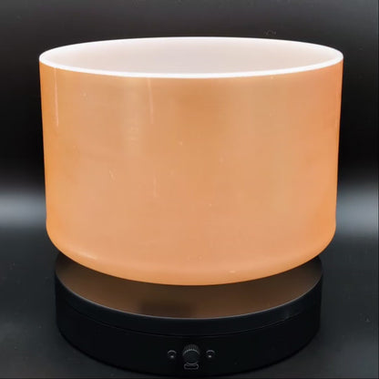 Crystal Tones 9" Laughing Buddha Quartz Crystal Singing Bowl (E4-40)