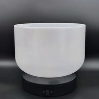 Crystal Tones 10" Platinum Quartz Crystal Singing Bowl (G#3-20)