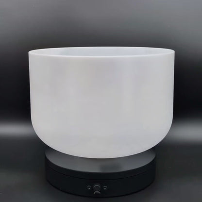 Crystal Tones 10" Platinum Quartz Crystal Singing Bowl (G#3-20)