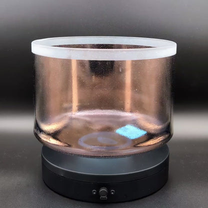 Crystal Tones 9" Tibetan Quartz Copper Quartz Crystal Singing Bowl (D4-25)