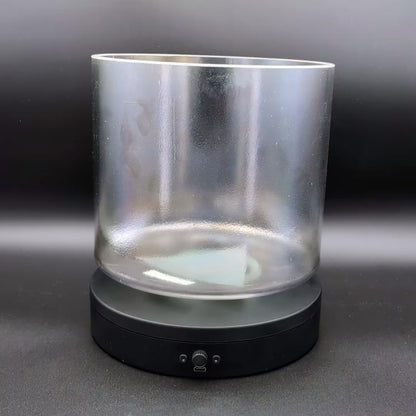 Crystal Tones 8" Apophyllite Sage Aura Gold Clear Quartz Singing Bowl (G-40)
