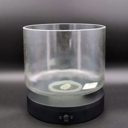 Crystal Tones 8" Sage Aura Gold Quartz Crystal Singing Bowl (D#4+15)
