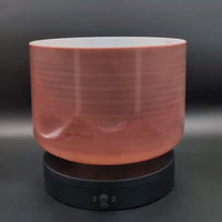 Crystal Tones 9" Kunzite - Celestial Rings Crystal Singing Bowl (B3+15)