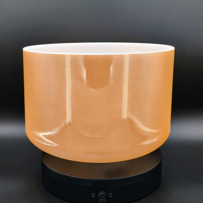 Crystal Tones 10" Laughing Buddha Quartz Crystal Singing Bowl (C4+0)