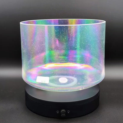 Crystal Tones 9" Platinum Quartz Crystal Singing Bowl (G3+15)
