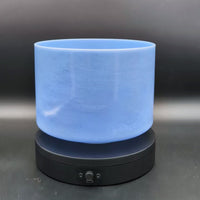Crystal Tones 8" Egyptian Blue Quartz Crystal Singing Bowl (F#4-45)
