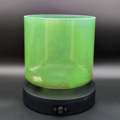 Crystal Tones 8" Chrysoprase Quartz Crystal Singing Bowl (G#4-15)