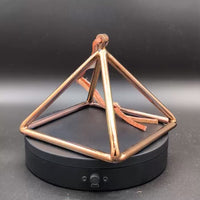 Crystal Tones 7" Tibetan Quartz Copper Crystal Pyramid (C6-15)