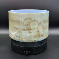 Crystal Tones 9" Mt Shasta Serpentine Quartz Crystal Singing Bowl (D4+40)
