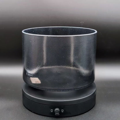 Crystal Tones 8" Shungite Clear Quartz Crystal Singing Bowl (G+30)