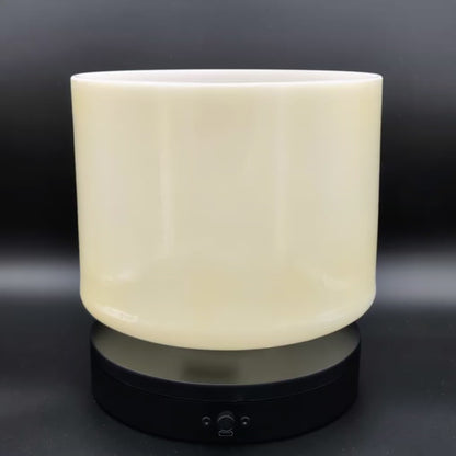 Crystal Tones 9" Lemon Angel Gold Quartz Crystal Singing Bowl (C4-15)
