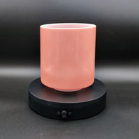 Crystal Tones 6" Rose Quartz Quartz Crystal Singing Bowl (A#4+20)