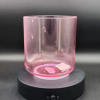 Crystal Tones 6" Pink Aura Gold Quartz Crystal Singing Bowl (A#4+0)