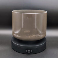 Crystal Tones 8" Charcoal Quartz Crystal Singing Bowl (F4-20)